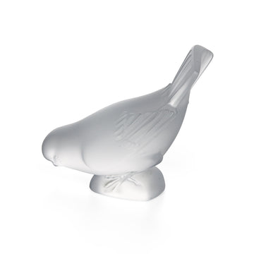 LALIQUE Sparrow Pecking 11604 Figurine