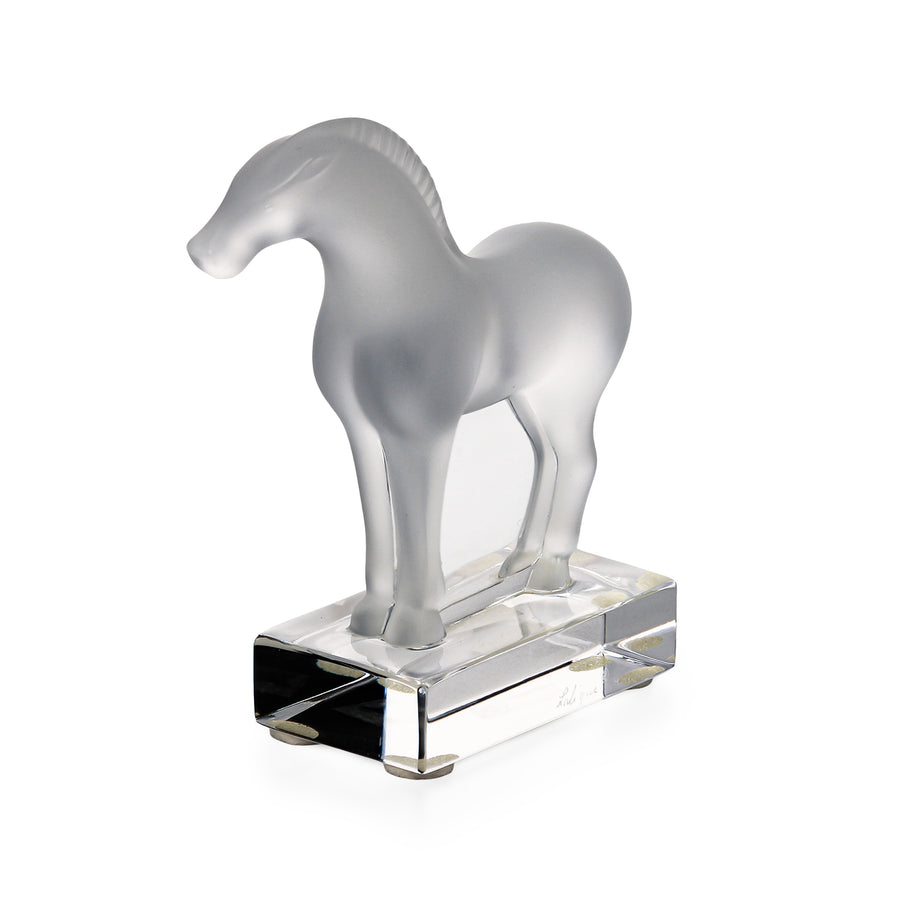 LALIQUE Tang Horse on Stand 11816 Figurine