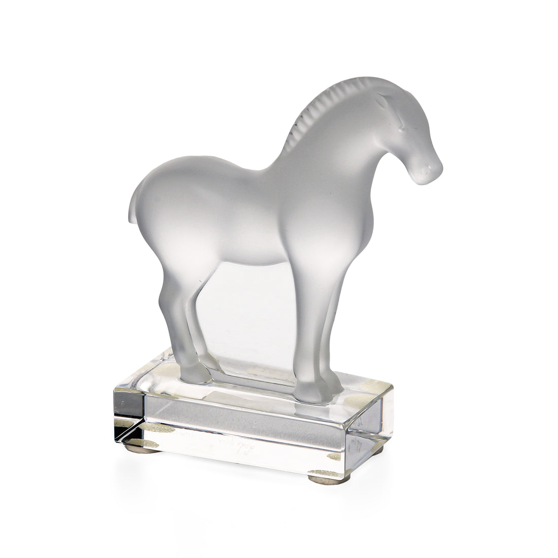 LALIQUE Tang Horse on Stand 11816 Figurine