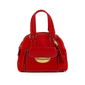 LANCEL Handbag - Red Leather