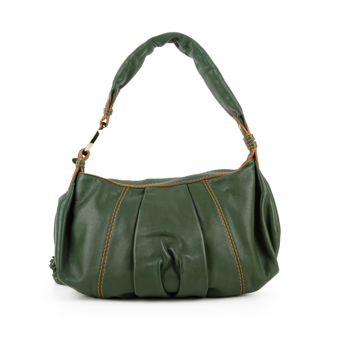 LANCEL Paris Shoulder Bag - Green Leather