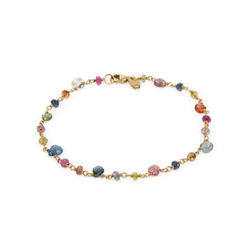 LINDA PENWARDEN 14K Yellow Gold Sapphire & Ruby Bracelet