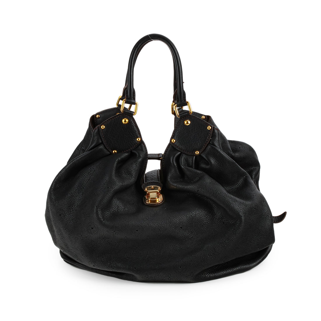LOUIS VUITTON Surya Mahina Hobo XL - Black Leather
