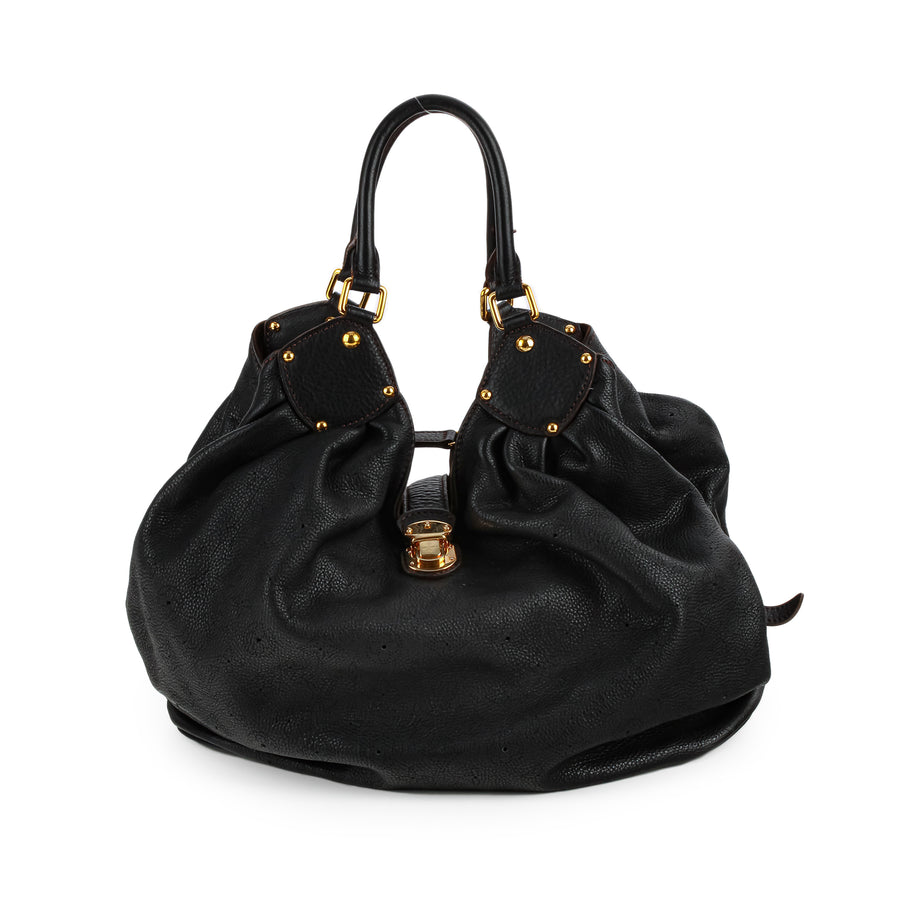 LOUIS VUITTON Surya Mahina Hobo XL - Black Leather