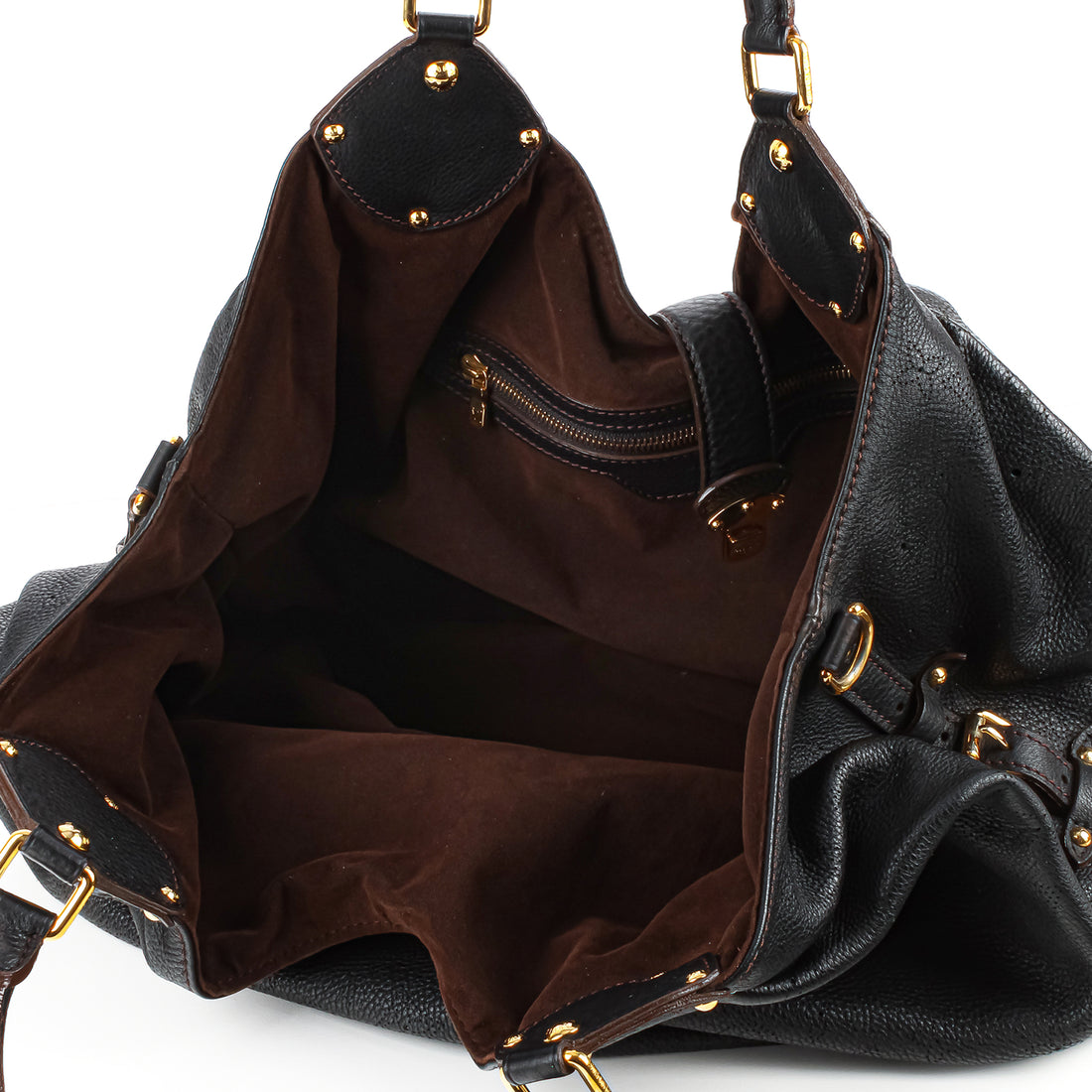 LOUIS VUITTON Surya Mahina Hobo XL - Black Leather