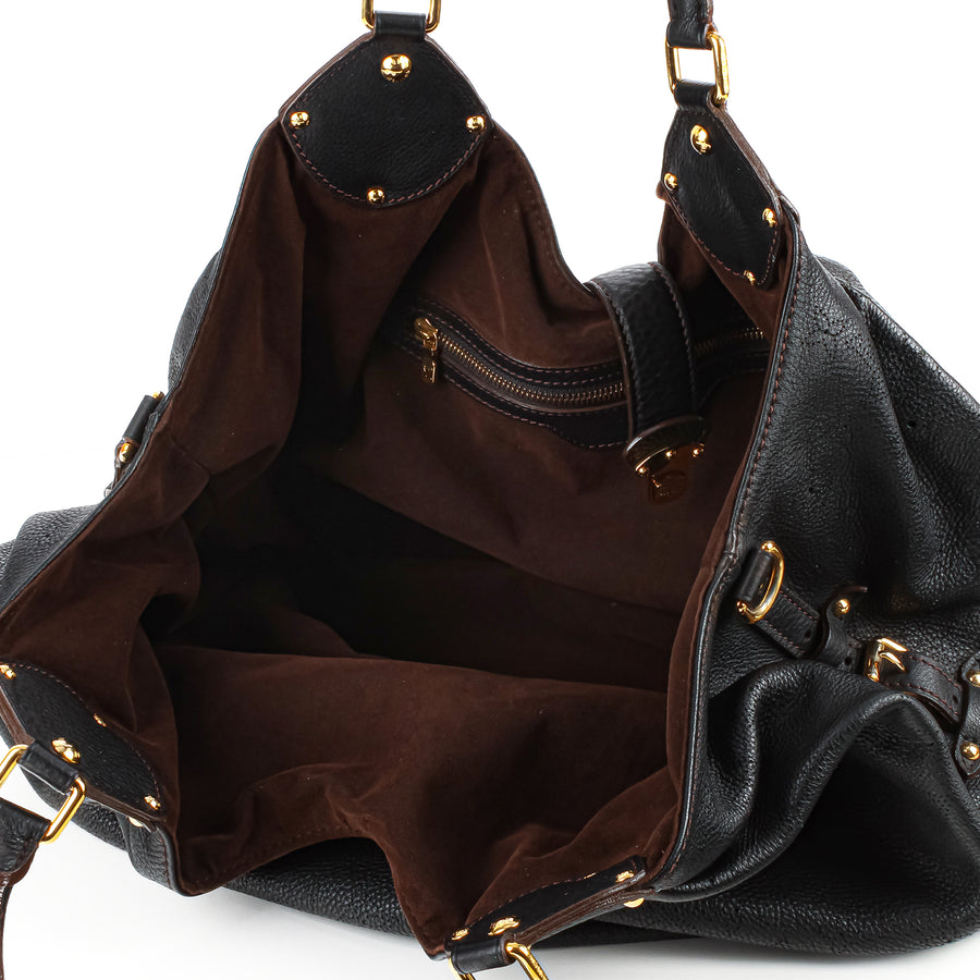 LOUIS VUITTON Surya Mahina Hobo XL - Black Leather