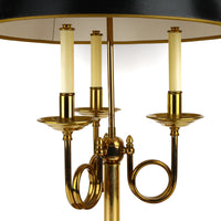 Brass Plate Bouillote-Style Table Lamp
