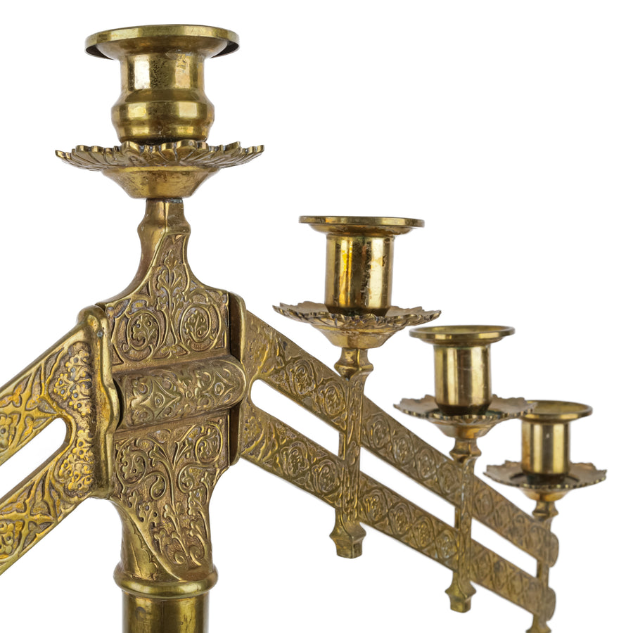 Brass 7 Light Altar Candelabra