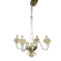 Murano Style Art Glass Four Light Fixture