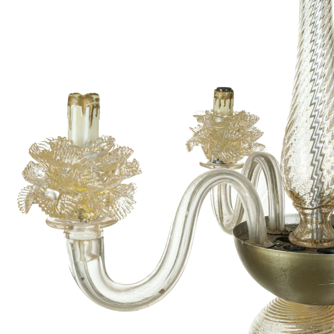 Murano Style Art Glass Four Light Fixture
