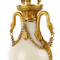 Marble & Bronze Ormolu Louis XVI Style Candelabras - Set of 2