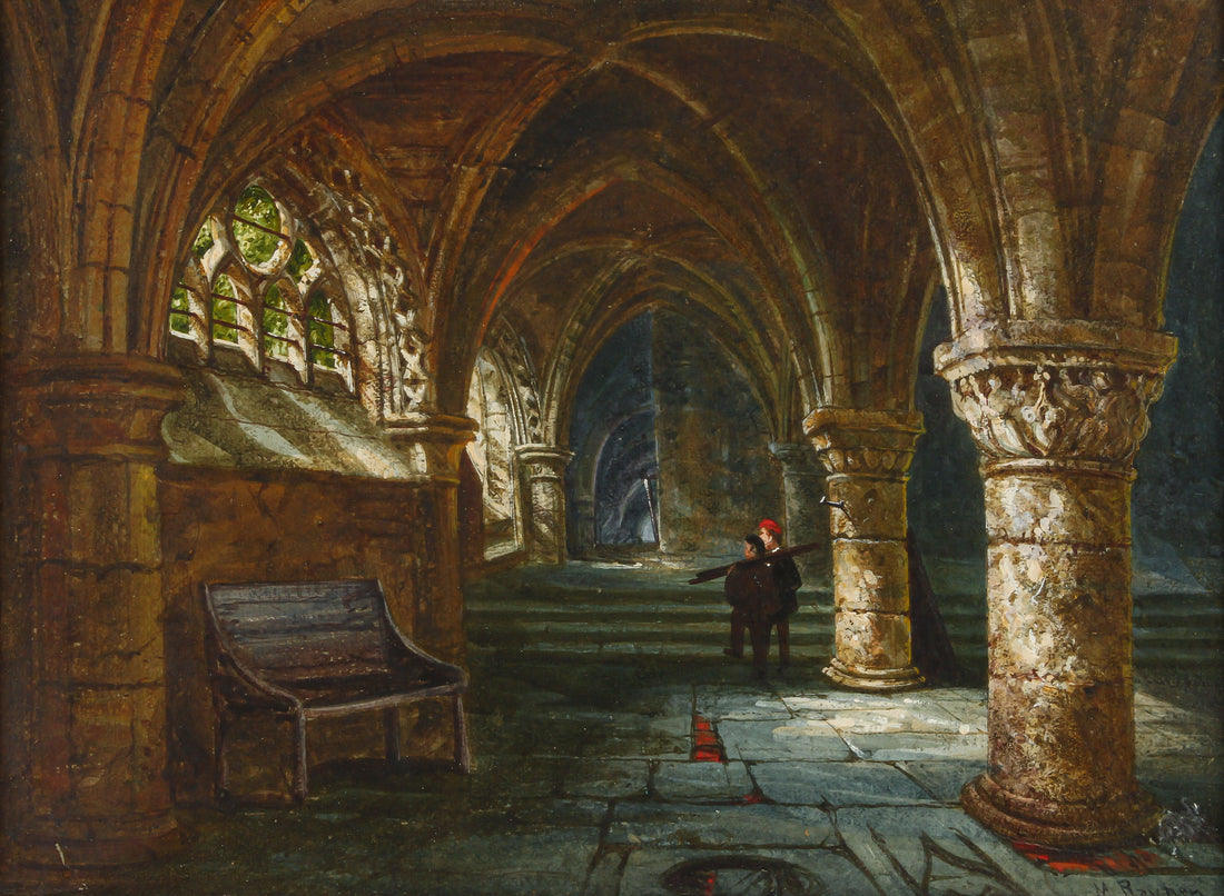 Margaret Rayner - Medieval Gothic - Watercolour on Paper