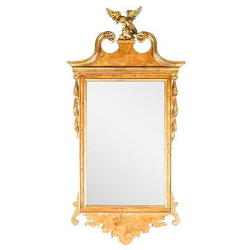 Vintage Federal Style Gilt & Burl Mirror