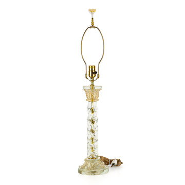 Murano Style Foglia D'oro Table Lamp
