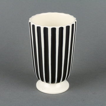 WEDGWOOD Norman Wilson Black & White Striped Vase