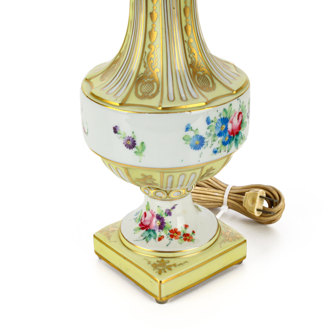 PORCELAINE DE PARIS Hand-Painted Floral Table Lamps - Set of 2