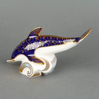 ROYAL CROWN DERBY Dolphin Paperweight