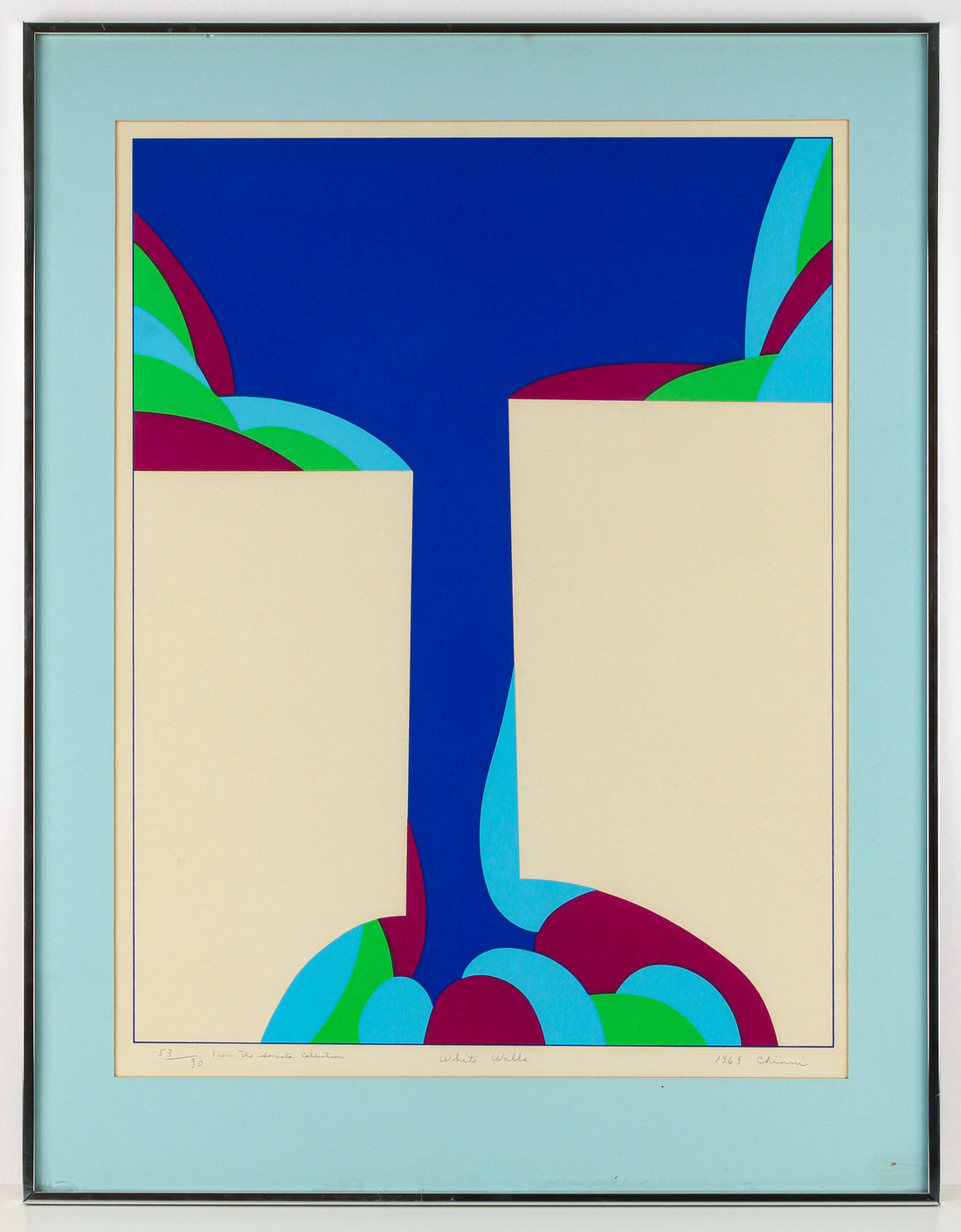 Peter Chinni - "White Walls" - Serigraph Screen Print on Paper