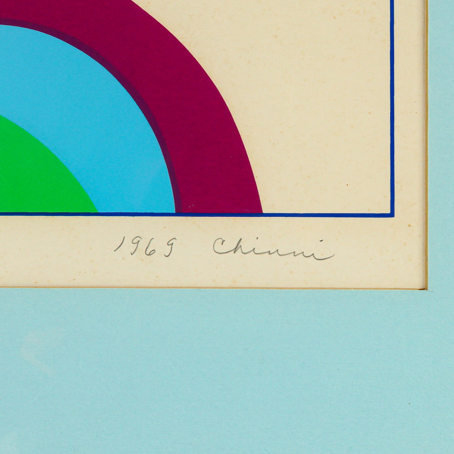Peter Chinni - "White Walls" - Serigraph Screen Print on Paper