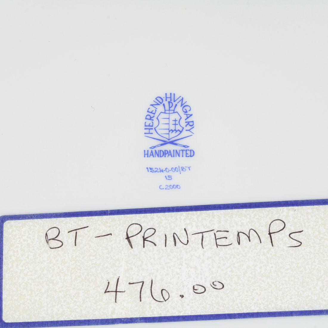 HEREND Hand-Painted Printemps Dinner Plate