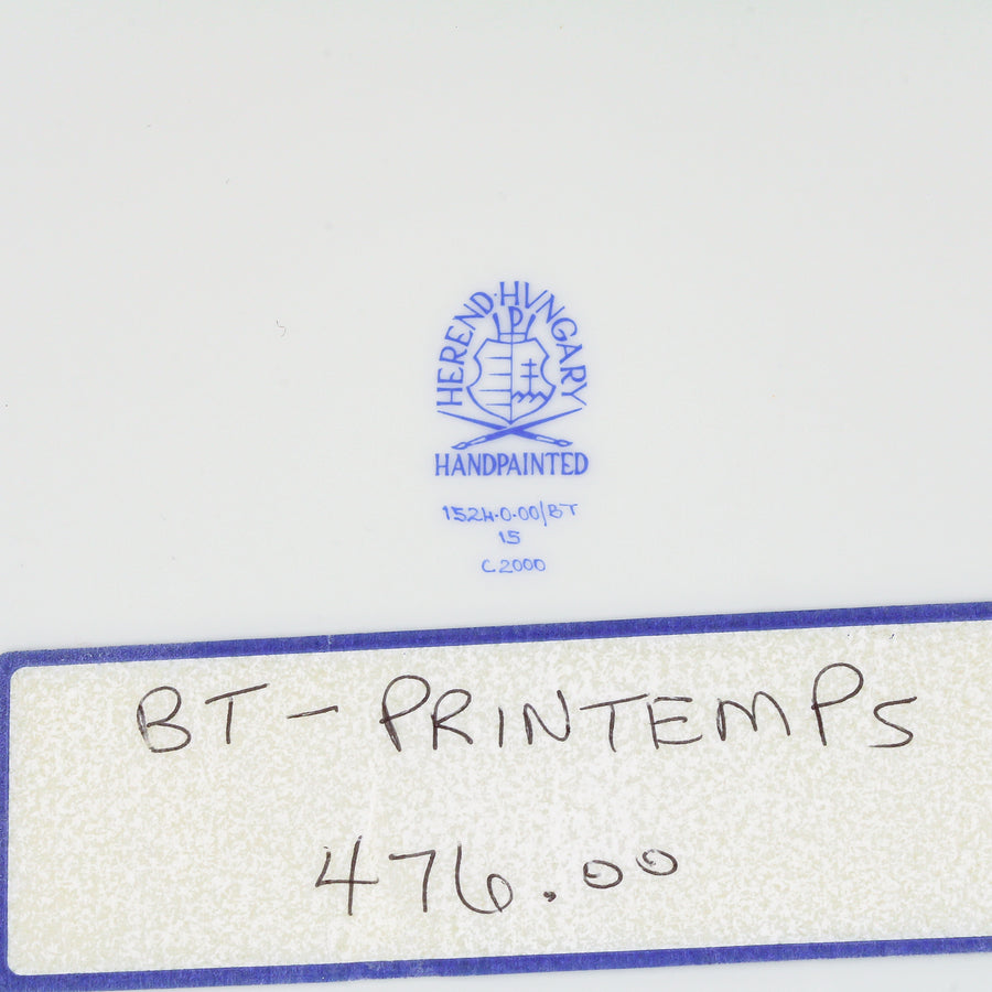 HEREND Hand-Painted Printemps Dinner Plate