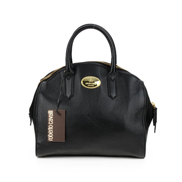 ROBERTO CAVALLI Handbag - Black Leather & Suede