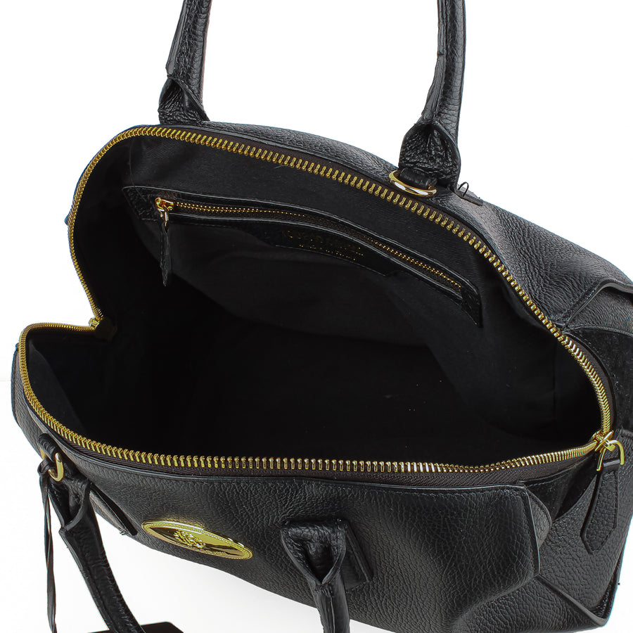 ROBERTO CAVALLI Handbag - Black Leather & Suede