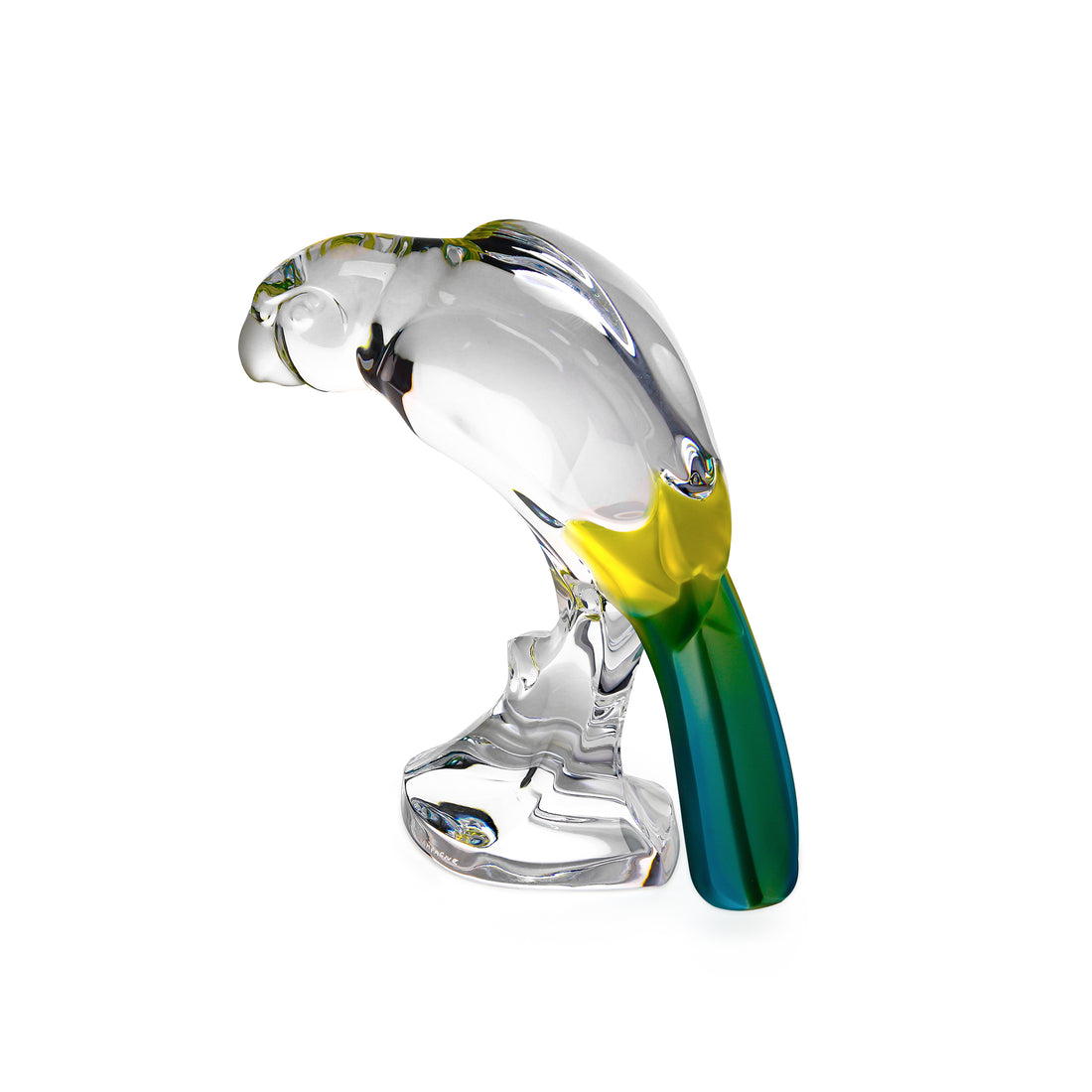 ROYALES DE CHAMPAGNE Crystal Parrot Figurine
