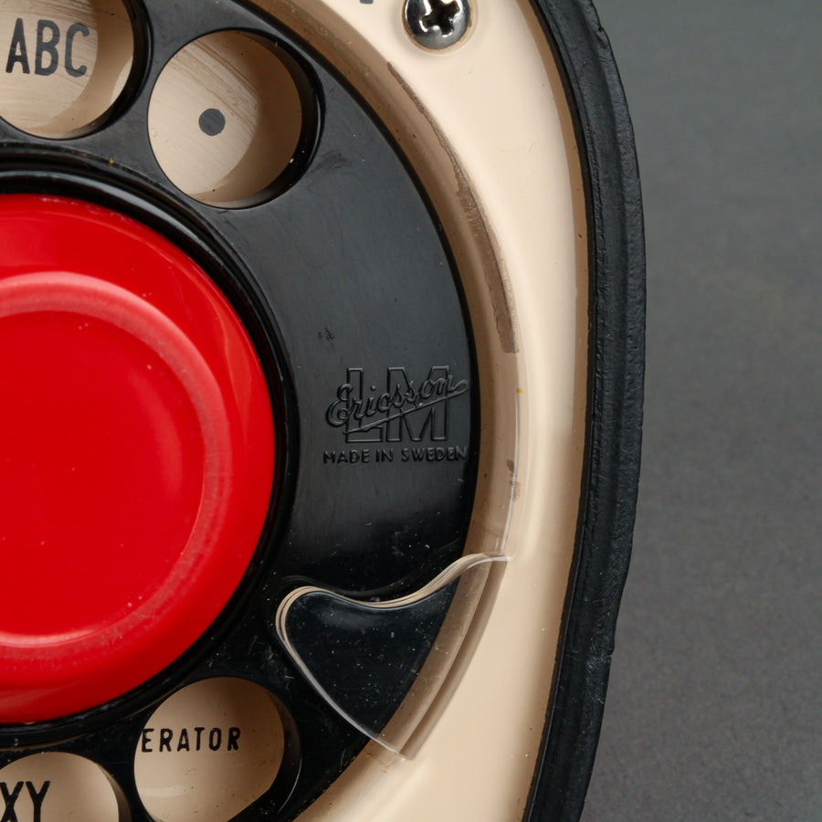 LM ERICSSON Cobra Rotary Telephone - Red