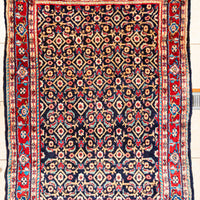 Hand Knotted Wool Persian Style Rug           88"x55"