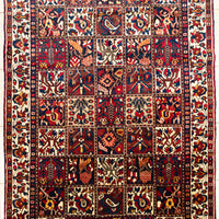 Hand Knotted Wool Bakhtiari Persian Rug    Season Tile Design 120"x64"