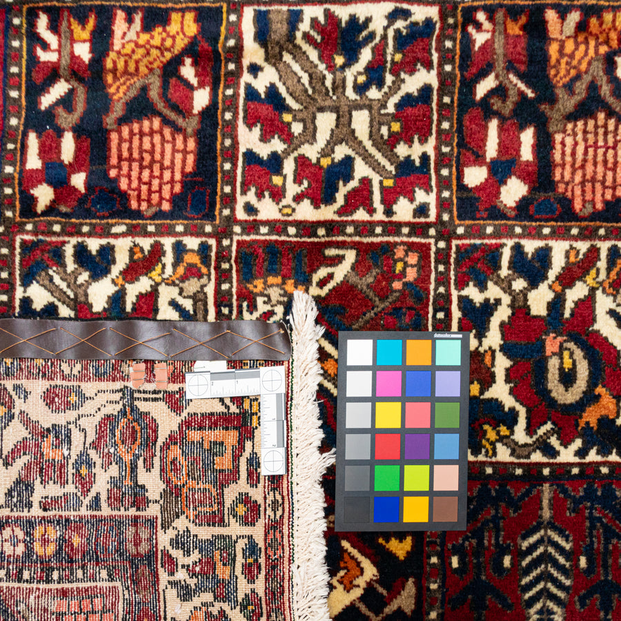 Hand Knotted Wool Bakhtiari Persian Rug    Season Tile Design 120"x64"