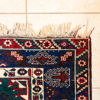 Hand Knotted Wool Turkish Style Rug 74"x49"