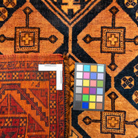 Hand Knotted Wool Kurdish Persian Rug    122"x56"