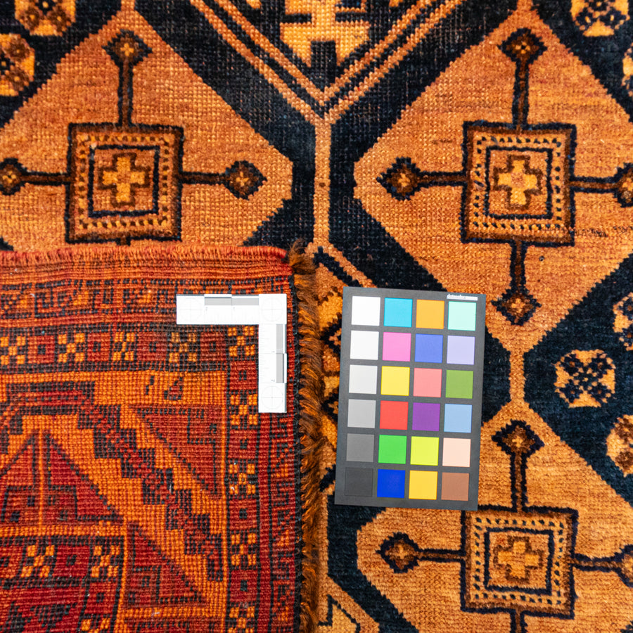 Hand Knotted Wool Kurdish Persian Rug    122"x56"