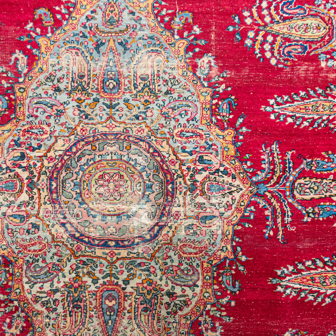 Antique Fine Knotted Oriental Rug 101"x71"