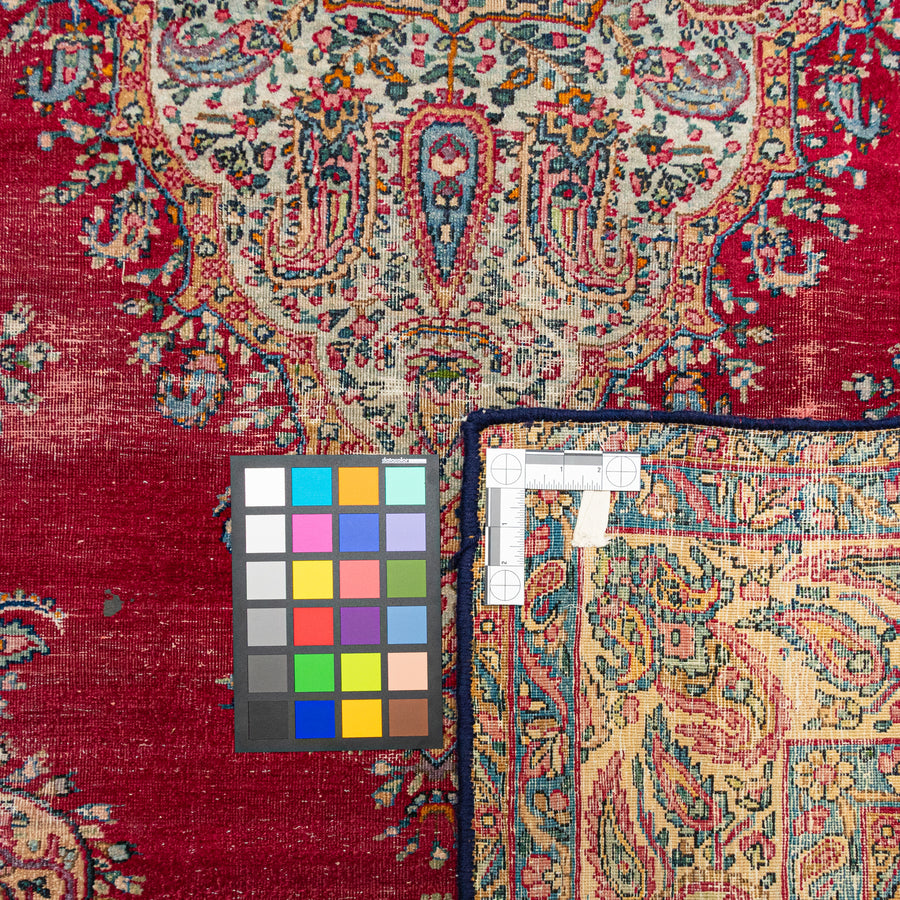 Antique Fine Knotted Oriental Rug 101"x71"