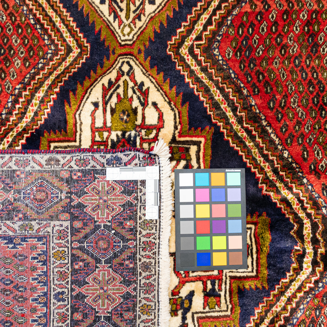 Hand Knotted Wool Afshar Persian Rug       84"x62"