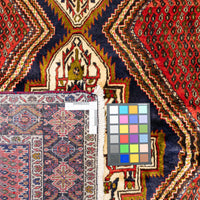 Hand Knotted Wool Afshar Persian Rug       84"x62"
