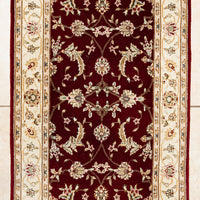 Hand Knotted Persian Style Wool Runner                  148"30"