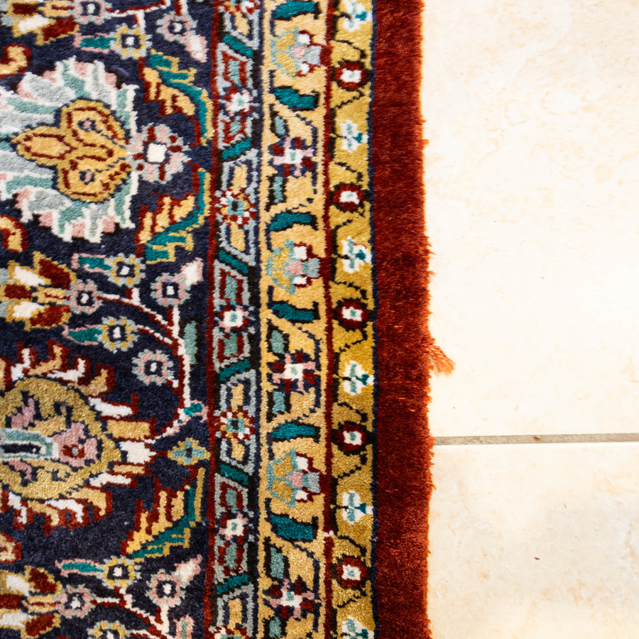 Faux Silk Indo-Persian Rug 109"x72"