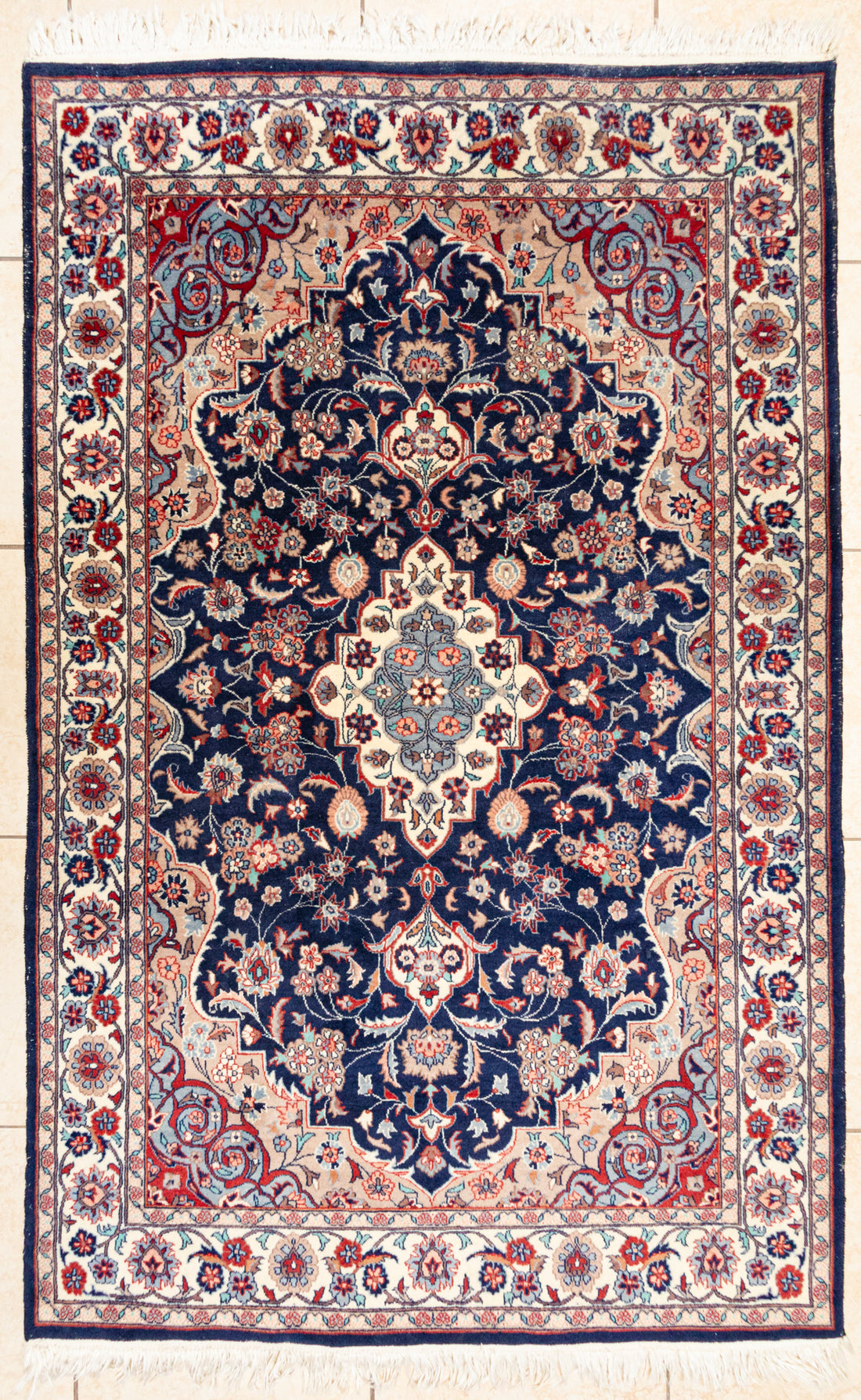 Hand Knotted Wool Persian Style Rug     80"x49"