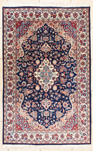 Hand Knotted Wool Persian Style Rug     80"x49"