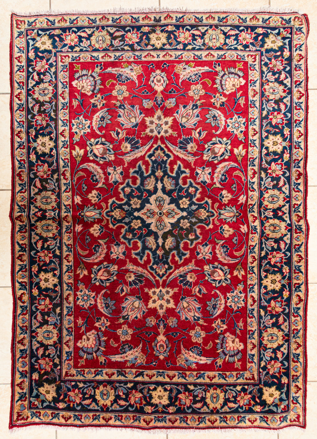 HK Wool Isfahan Persian Rug