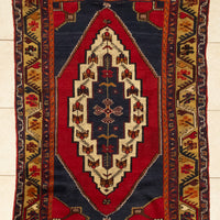 Hand-Knoted Wool Turkish Anatolian Oushak Rug 6'10" x 4"