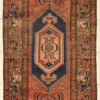 Hand-Knotted Wool Zanjan Rug 8'6" x 4'