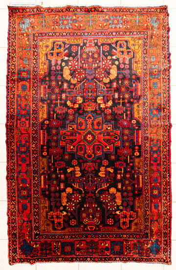 Hand Knotted Navahand Persian Rug           117"x68"