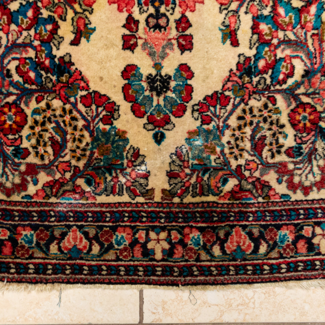 Hand Knotted Wool Runner 75"x30"