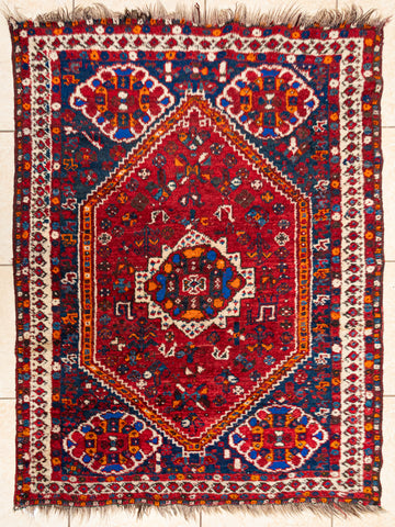 Hand Knotted Wool Persian Rug 64"x49"