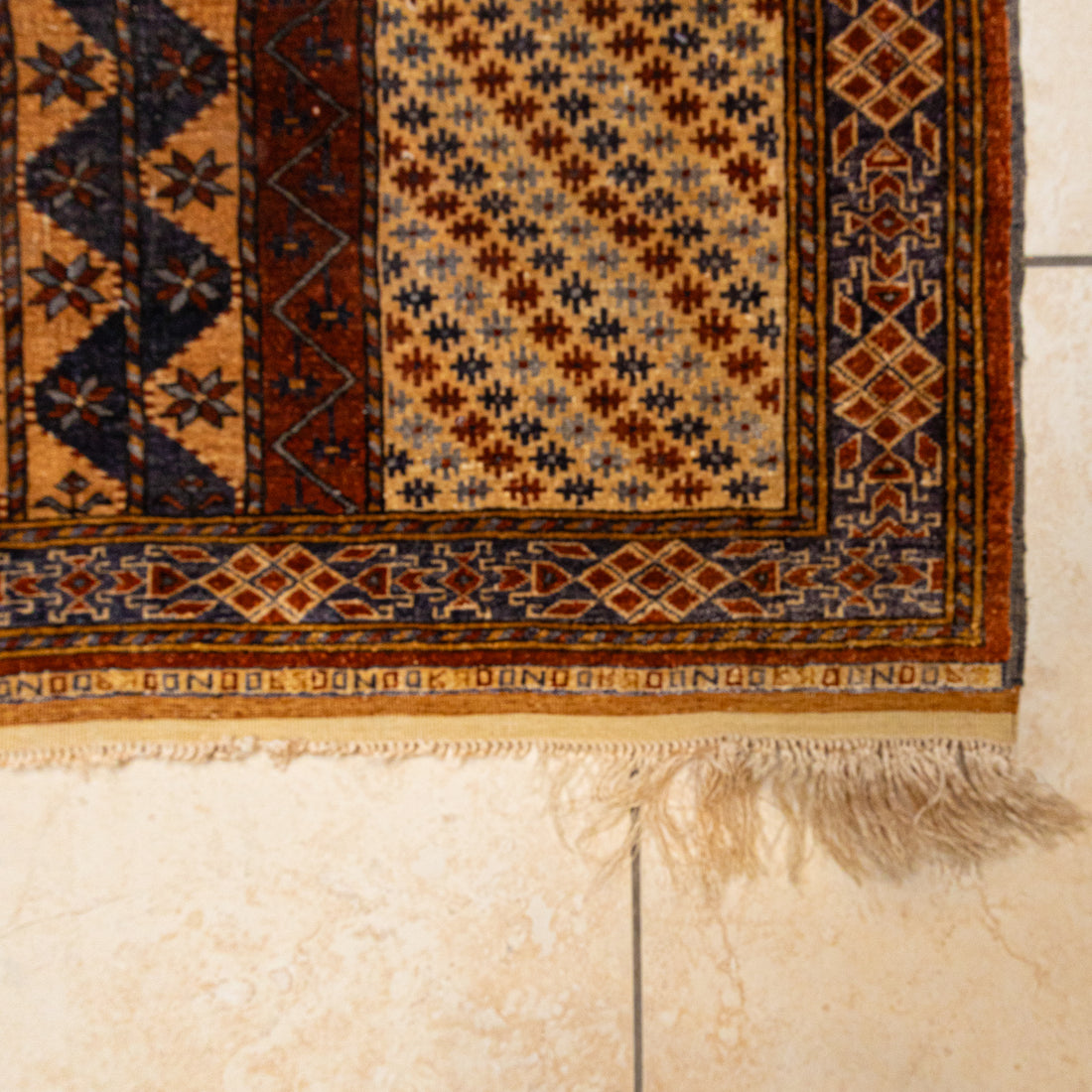 Hand Knotted Silk Blend Prayer Rug 58"x40"